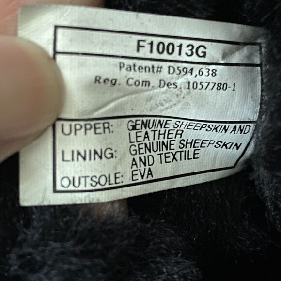 Ugg Australia 5815 Sheepskin Classic Tall Black Womens Boots Size 7 SB09 - Picture 7 of 7